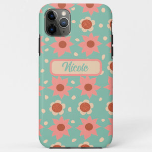 Pretty flowers and little dots  iPhone 11 pro max case