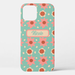 Pretty flowers and little dots  iPhone 12 case