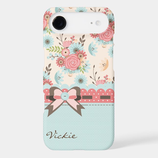 Pretty Flowers and Polka Dots Samsung S7 Case (Back)