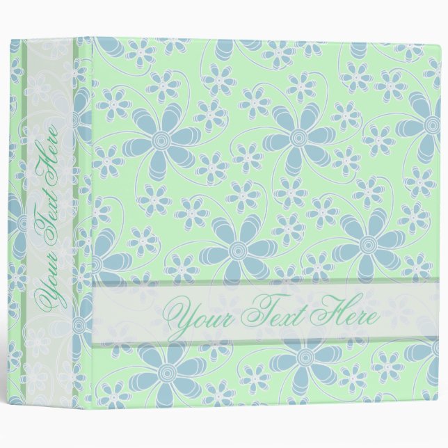 Pretty Flowers Binders (Front/Spine)