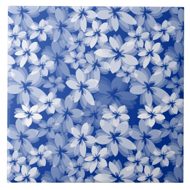 Pretty Flowers Ceramic Tile (Front)