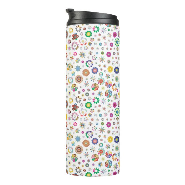 Pretty flowers - colorful Thermal Tumbler (Rotated Right)