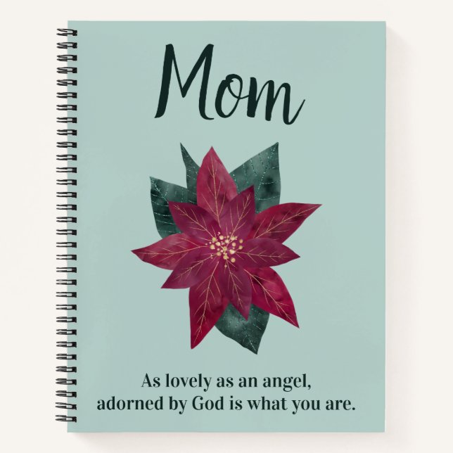 Pretty Flowers for Mom Notebook (Front)