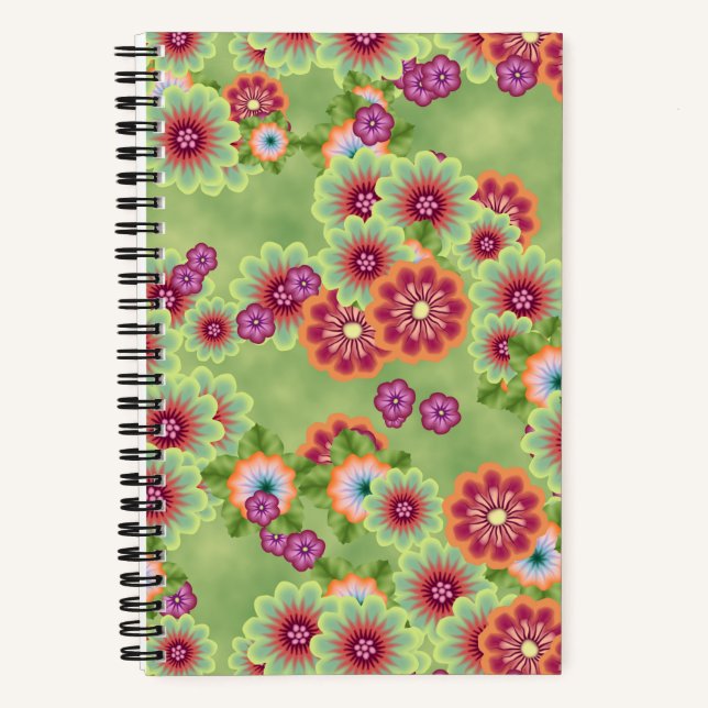 Pretty Flowers Gardening  Notebook (Front)