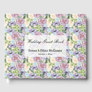 Pretty Flowers Guest Book