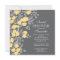 Pretty Flowers Modern Gray & Yellow Bridal Shower