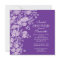 Pretty Flowers Modern Purple & white Bridal Shower