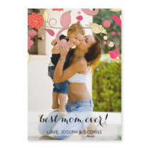 Pretty flowers Mothers Day Photo Card