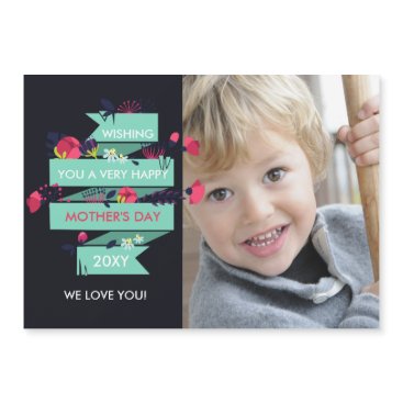 Pretty Flowers Mothers Day Photo Card