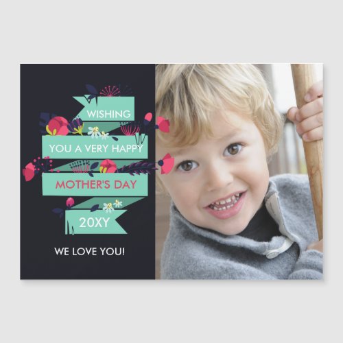 Pretty Flowers Mothers Day Photo Card