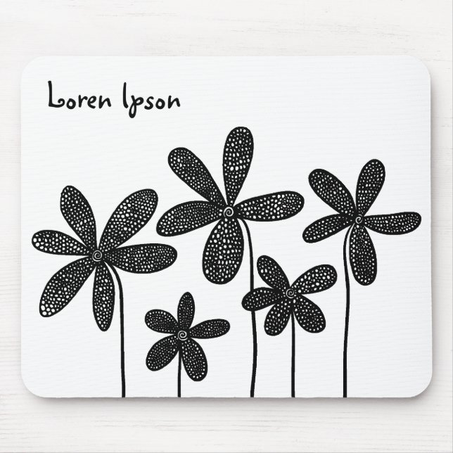 Pretty Flowers Mouse Pad (Front)