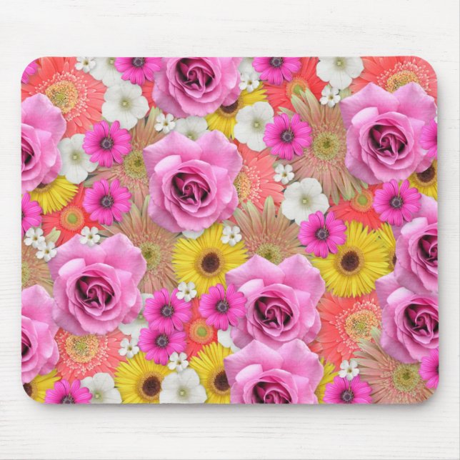 Pretty Flowers Mousepad (Front)