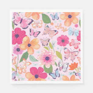 Pretty Flowers Napkin, Perfect for Summer Napkins