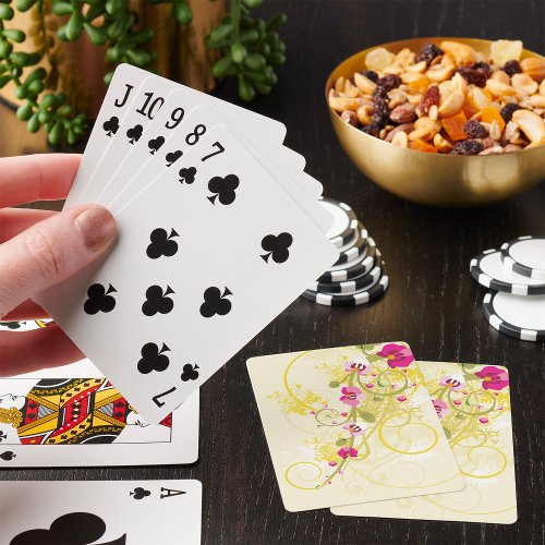 Pretty Flowers Playing Cards