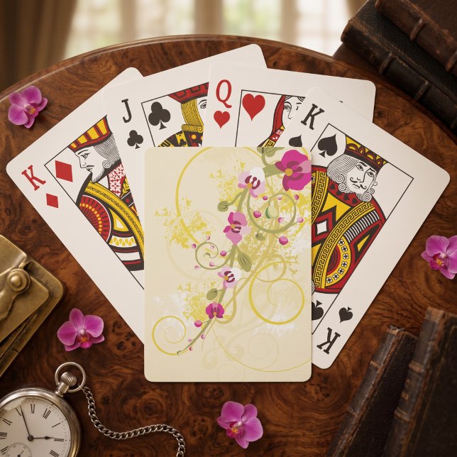 Pretty Flowers Poker Cards (Creator Uploaded)