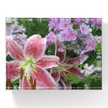 Pretty Flowers Rectangular Paperweight