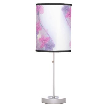 Pretty Flowers Table Lamp by ImGEEE at Zazzle