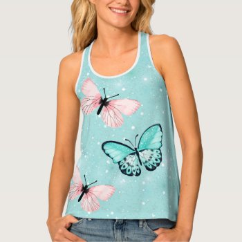 Pretty Flutter Of Butterflies All-over-print Tank by randysgrandma at Zazzle