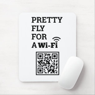 Pretty Fly For a Wifi Scan to Connect QR Code  Mouse Pad