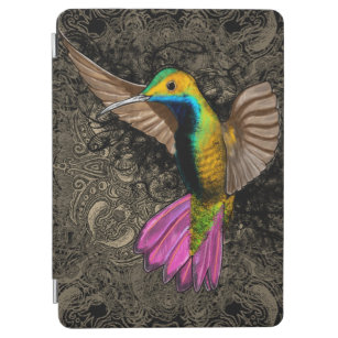 Pretty Flying Hummingbird Hovering Mehndi Mandala iPad Air Cover