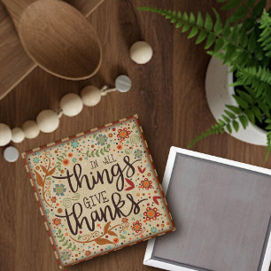 Pretty Folk Thankful Quote Inspirivity  Magnet
