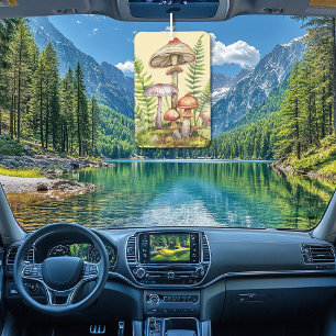 Pretty Forest Mushrooms Ferns  Air Freshener