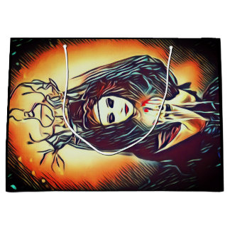 Pretty Forest Witch Gothic Customizable Large Gift Bag