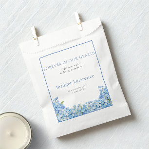 Pretty Forget-me-nots Funeral Seed Packet Favor Bag