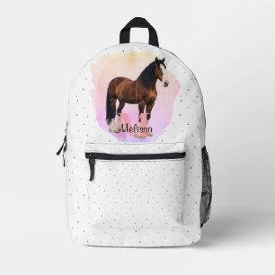Pretty French Bulldog Puppy Animal Pink Monogram Printed Backpack
