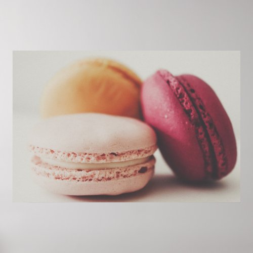 Pretty French Macaron Poster