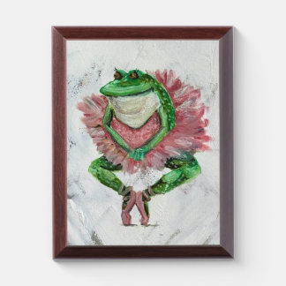 Pretty frog award plaque