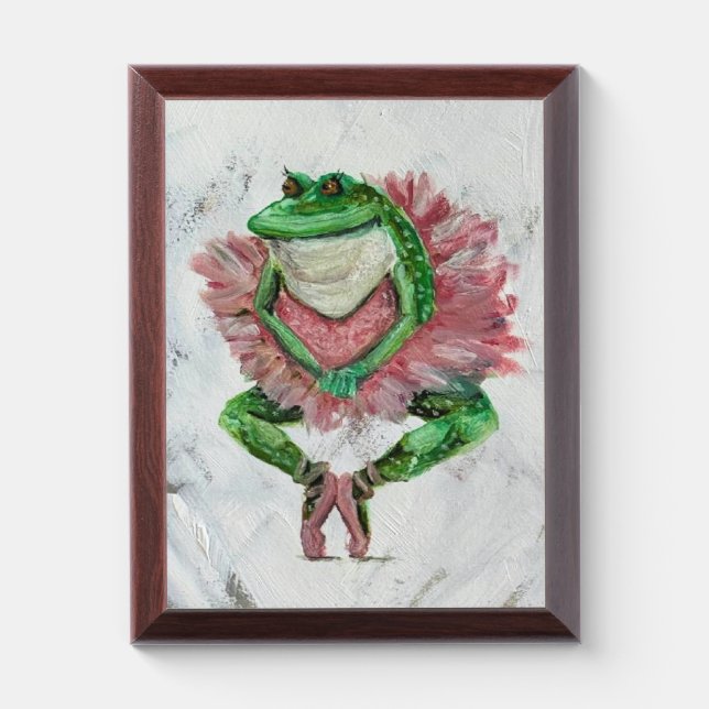 Pretty frog award plaque (Vertical)
