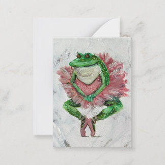 Pretty frog note card