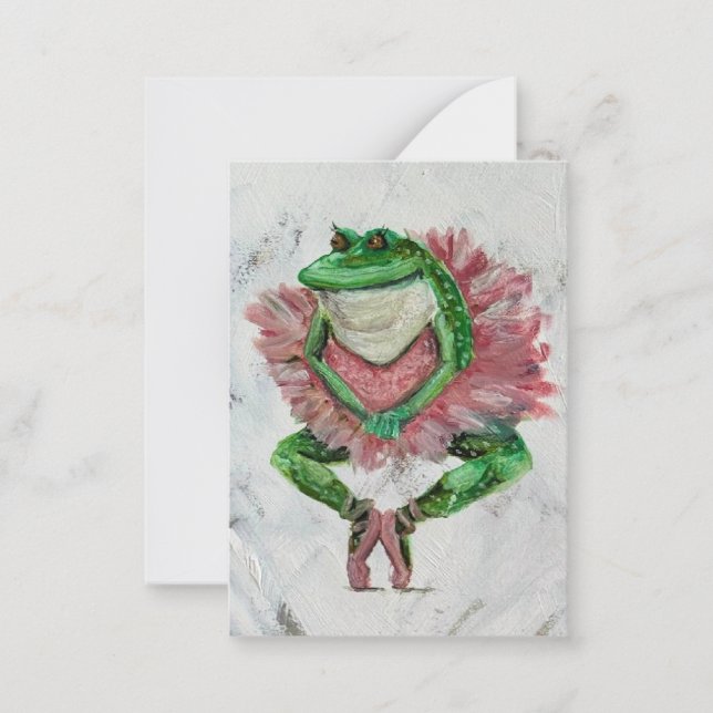 Pretty frog note card (Front)