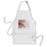 Pretty Fuchsia Pink Rose Pedicure Salon Adult Apron