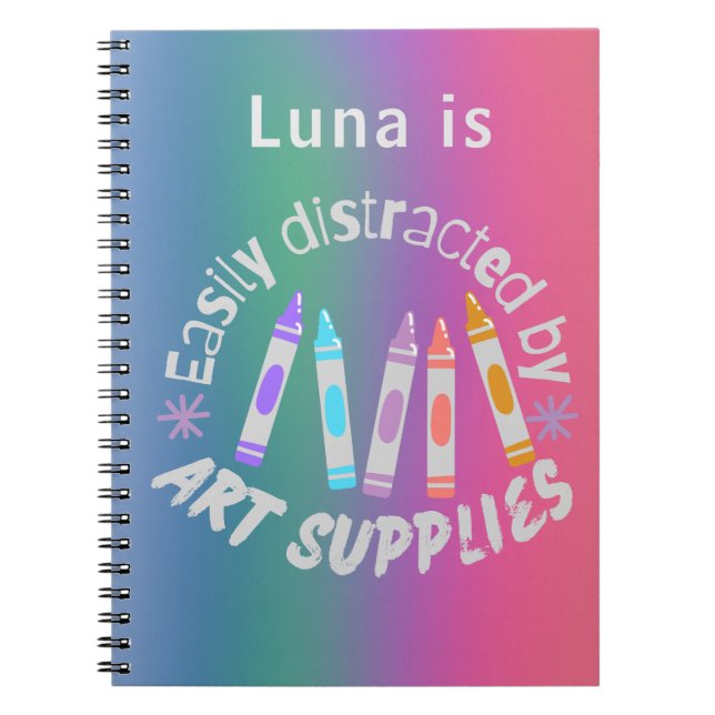 Pretty Fun Colorful Notebook (Front)