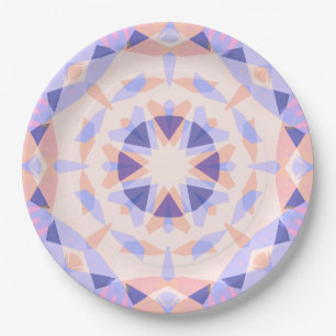 Pretty Fun Girl’s Pink Purple Birthday Magic Star Paper Plates