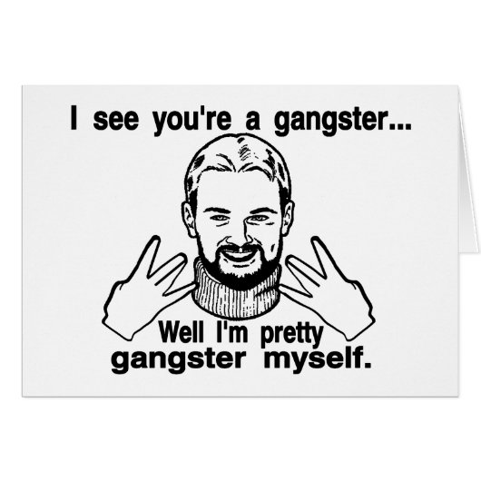 Pretty Gangster Myself Cards (Front Horizontal)