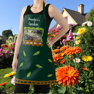 Pretty gardening plant garden lover personal apron