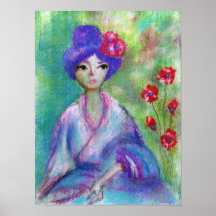 'Pretty Geisha' Archival Print (Matte)