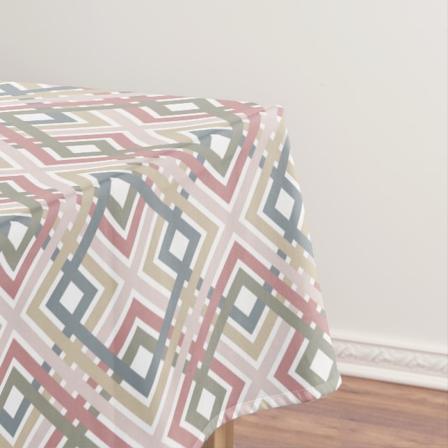 Pretty Geometric Pattern  Tablecloth (In Situ)