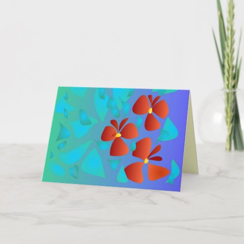 Pretty Geraniums  All Occasions Greeting Card