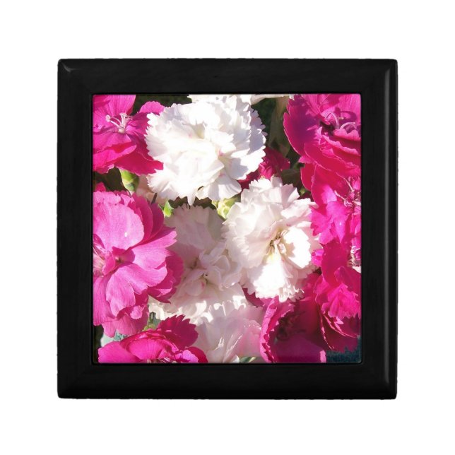 Pretty Gift Box with Sweet Border Carnations (Front)