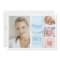 Pretty Girl 4 Photo in Blue Graduation Invitation