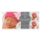 Pretty Girl Baby 3 Photo Monogram Announcement