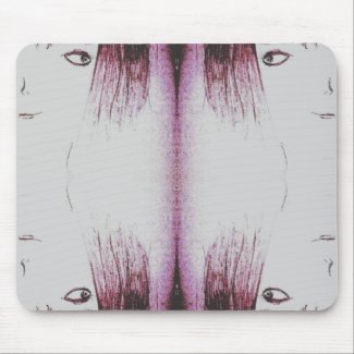 Pretty girl mouse pad