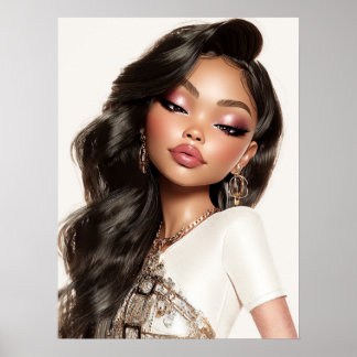 Pretty Girl Print, Value Poster Paper (Semi-Gloss)