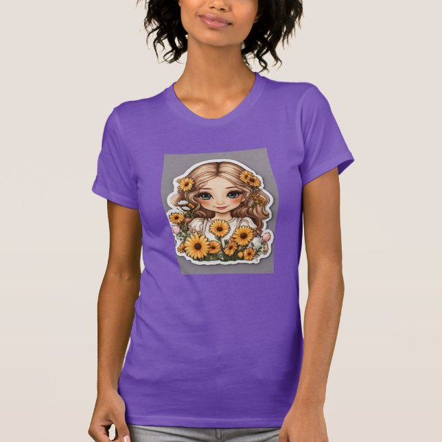 Pretty Girl Printed T-Shirt (Front)