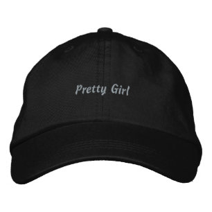 Pretty Girl Stylish and Empowering Confident Chic Embroidered Baseball Cap