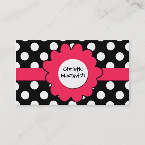Pretty Girlie Girl Play Date Card Business Card Template